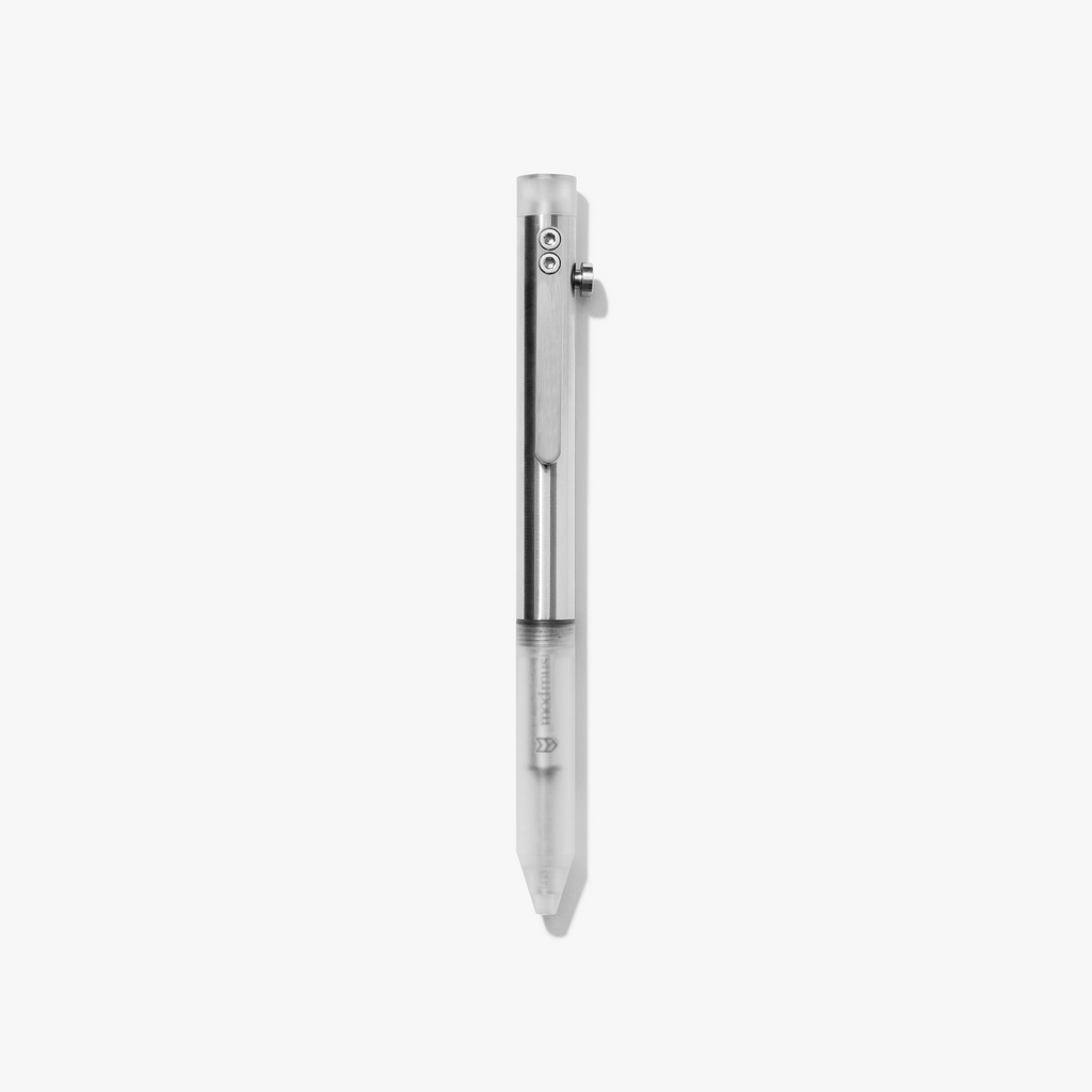 Bolt Action Pen V.02 - Machined Steel + Pen Stand