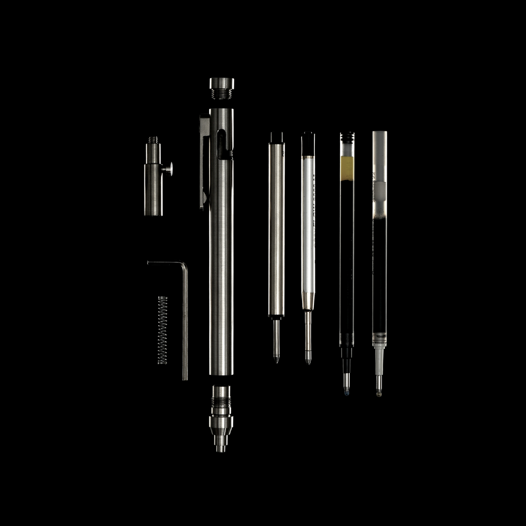brass, copper, titanium, stainless, zirconium