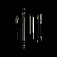 brass, copper, titanium, stainless, zirconium