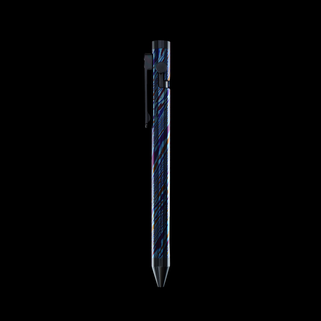 INVENTERY Bolt Action Pen v.03 Titanium Damascus