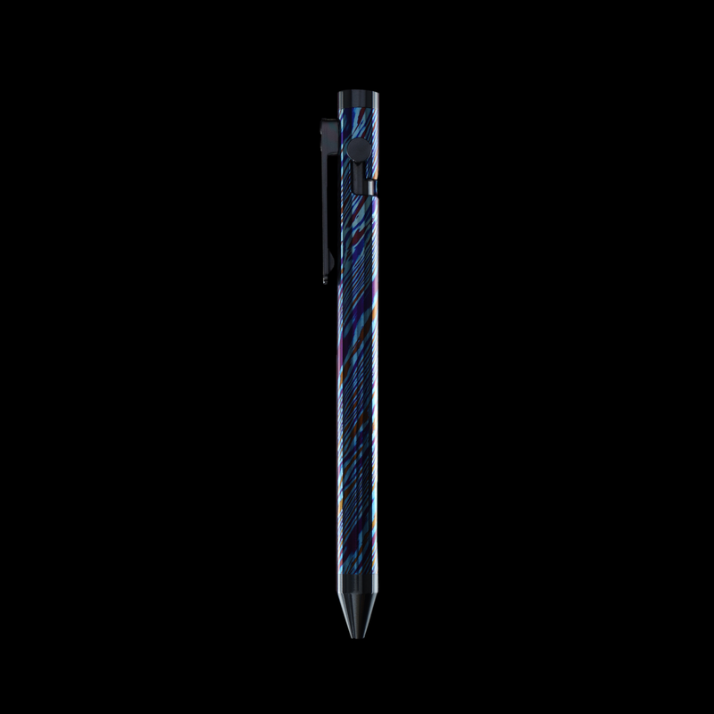 Bolt Action Pen v.03 - Titanium Damascus