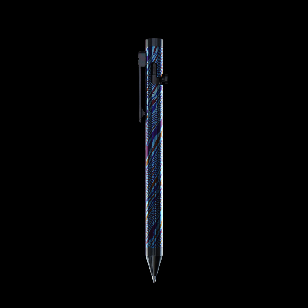 INVENTERY Bolt Action Pen v.03 Titanium Damascus