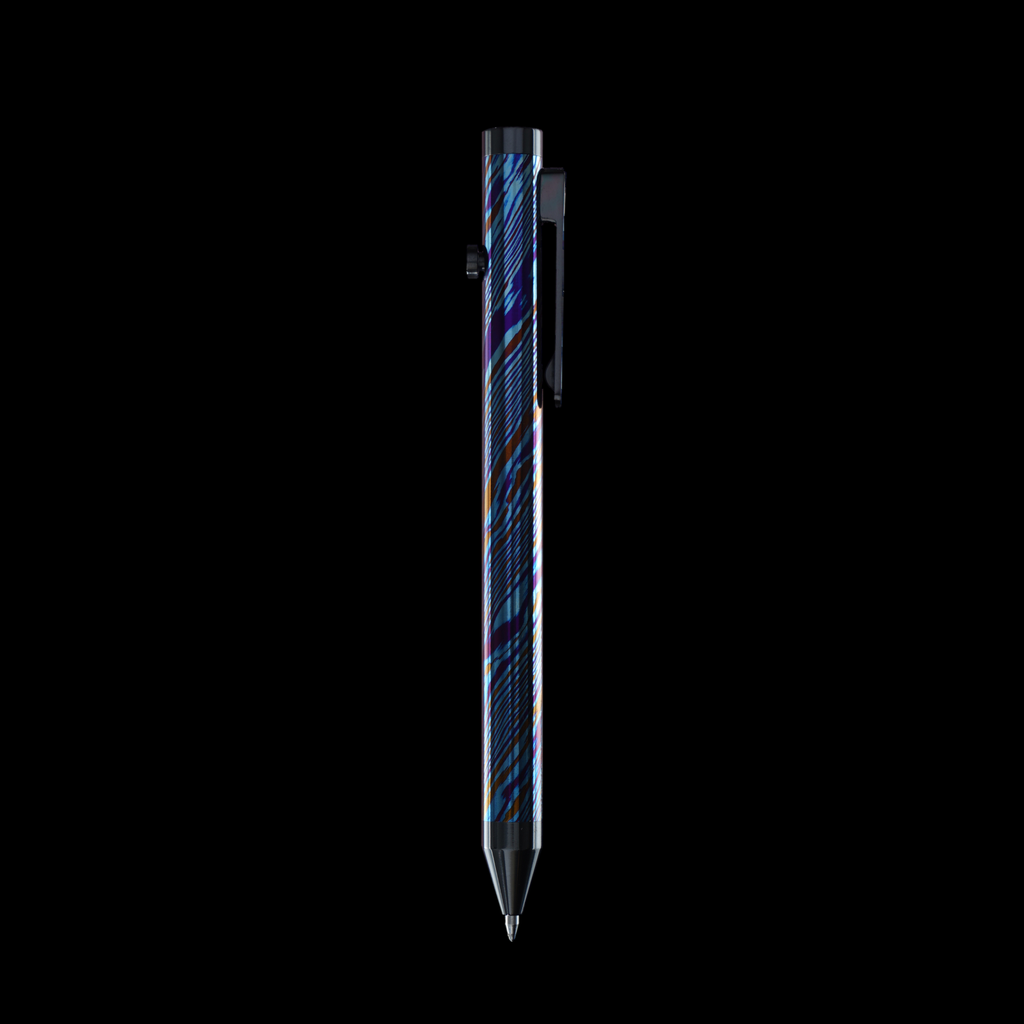 INVENTERY Bolt Action Pen v.03 Titanium Damascus