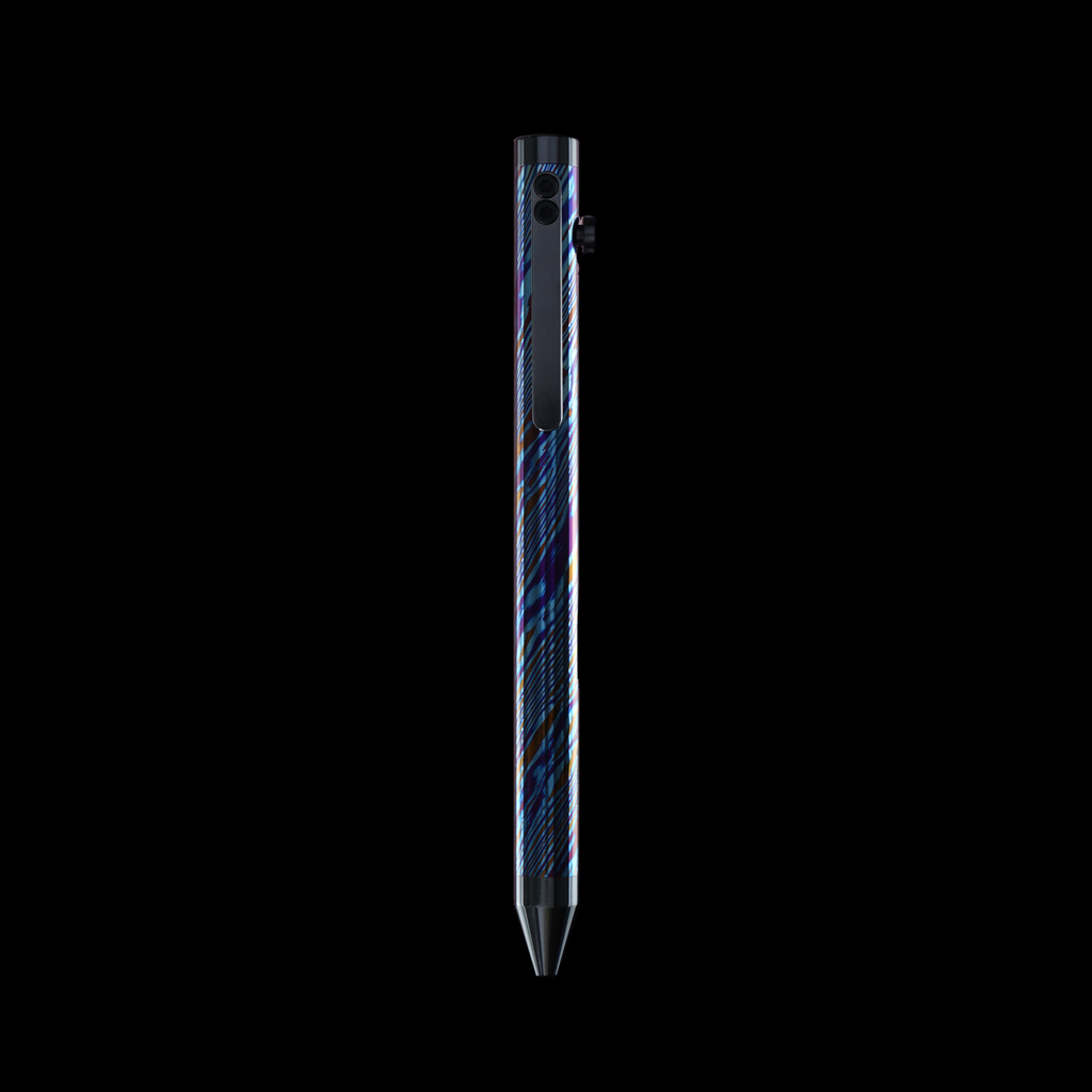 INVENTERY Bolt Action Pen v.03 Titanium Damascus