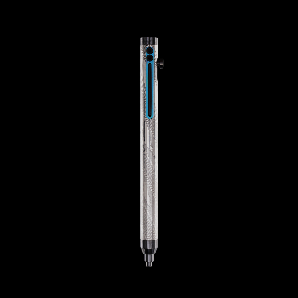 Bolt Action Pen v.03 Shop Series Edition 10 — Damascus — Zirc Accent