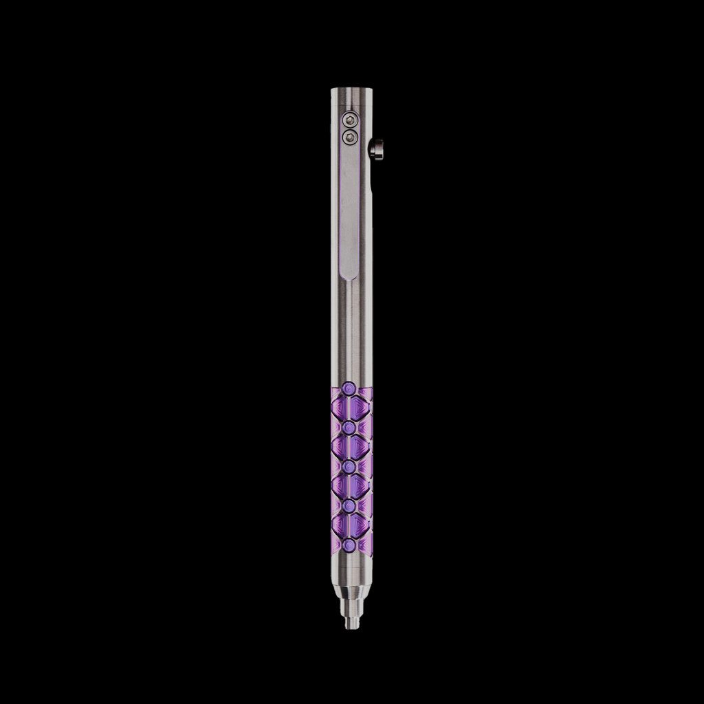 Bolt Action Pen v.03 Shop Series Edition 11 — Titanium Isogrid — Purple