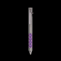 Bolt Action Pen v.03 Shop Series Edition 11 — Titanium Isogrid — Purple