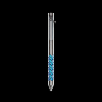 Bolt Action Pen v.03 Shop Series Edition 13 — Titanium Dragonscale — Blue