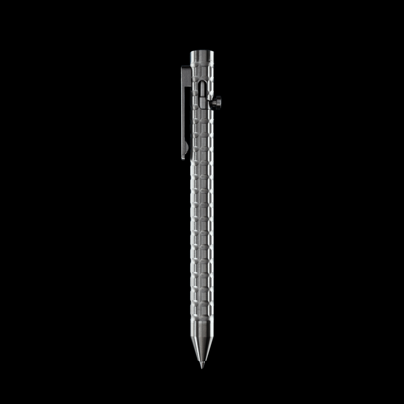 Bolt Action Pen v.03 Detonator stainless steel titanium - active