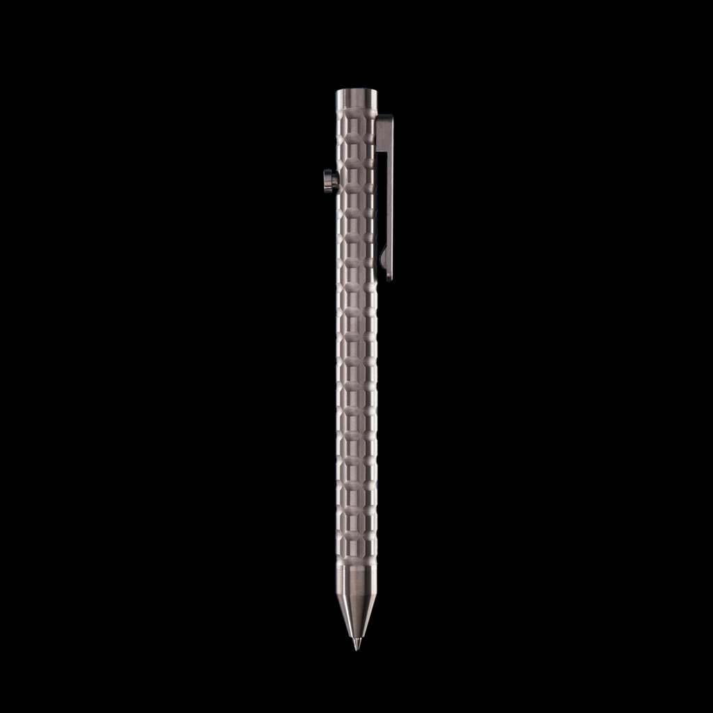 Bolt Action Pen v.03 Detonator stainless steel titanium - clip