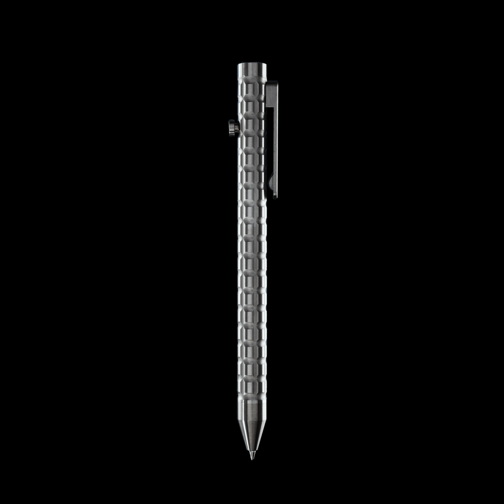 Bolt Action Pen v.03 Detonator stainless steel titanium - clip