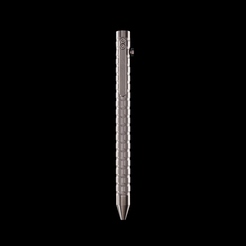 Bolt Action Pen v.03 Detonator stainless steel titanium - back