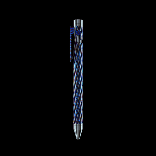 INVENTERY Bolt Action Pen v.03 Titanium Damascus