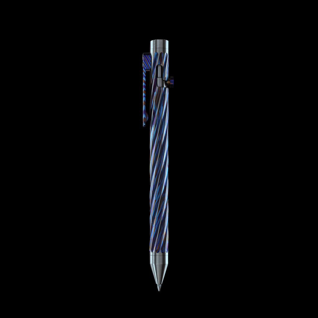 INVENTERY Bolt Action Pen v.03 Titanium Damascus