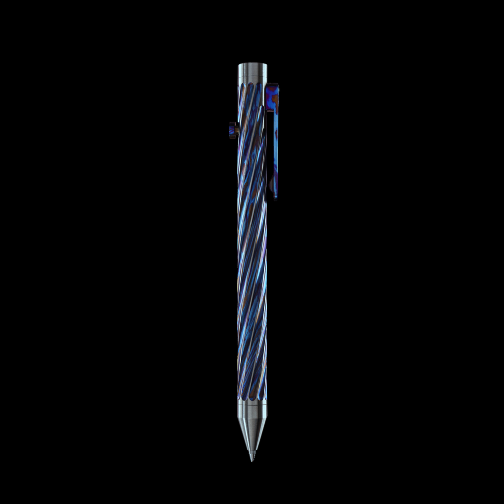 INVENTERY Bolt Action Pen v.03 Titanium Damascus