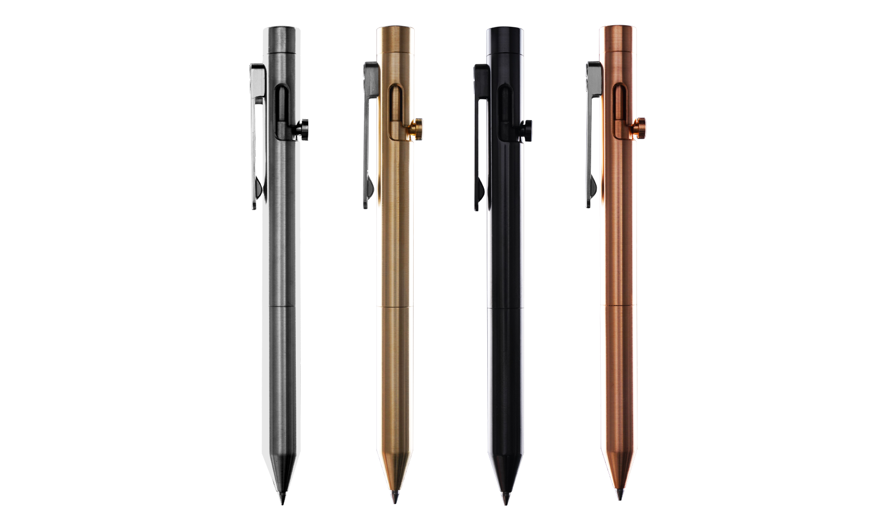 Point Machine Clip BOLT ACTION PEN - MACHINED CLIPS