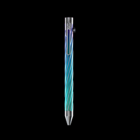 INVENTERY Bolt Action Pen v.03 Twister Ti SE · Baja Blast anodized titanium, milled clip detail