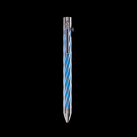 INVENTERY Bolt Action Pen v.03 Twister Ti SE · Blue anodized titanium, milled clip detail