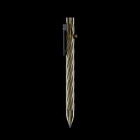 INVENTERY Bolt Action Pen v.03 Twister — machined Brass EDC pen, bolt deployed