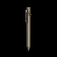 INVENTERY Bolt Action Pen V.03 — machined Brass EDC pen, front view