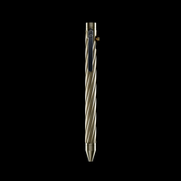 INVENTERY Bolt Action Pen v.03 Twister — machined Brass EDC pen, clip detail