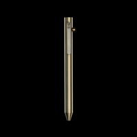 INVENTERY Bolt Action Pen V.03 — machined Brass EDC pen, rear view