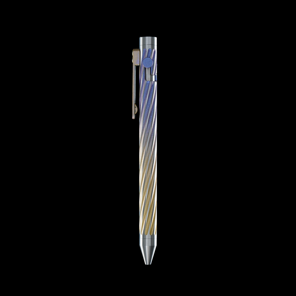 INVENTERY Bolt Action Pen v.03 Twister SE — Corona Cerakote on stainless, bolt deployed