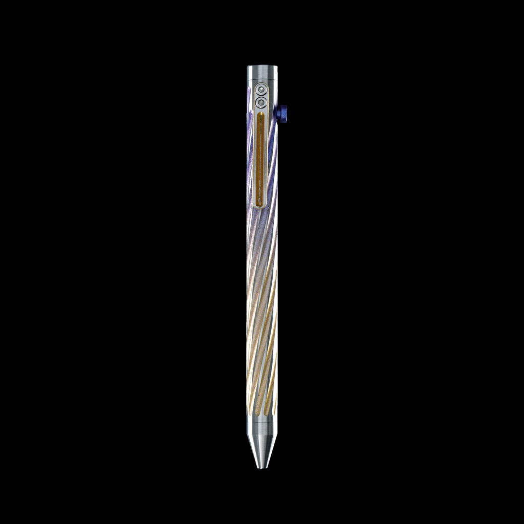 INVENTERY Bolt Action Pen v.03 Twister SE — Corona Cerakote on stainless, milled clip detail