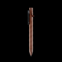 INVENTERY Bolt Action Pen v.03 Twister — machined Copper EDC pen, bolt deployed