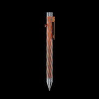 INVENTERY Bolt Action Pen v.03 Twister SE — Ember Cerakote on stainless, milled clip detail