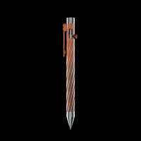 INVENTERY Bolt Action Pen v.03 Twister SE — Ember Cerakote on stainless, bolt stowed