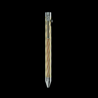 INVENTERY Bolt Action Pen v.03 Twister Ti SE · Gold anodized titanium, milled clip detail