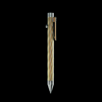INVENTERY Bolt Action Pen v.03 Twister Ti SE · Gold anodized titanium, rear view