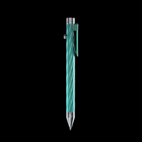 INVENTERY Bolt Action Pen v.03 Twister Ti SE · Green anodized titanium, rear view