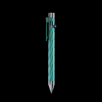 INVENTERY Bolt Action Pen v.03 Twister Ti SE · Green anodized titanium, bolt deployed