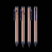 Bolt Action Pen v.03 copper ti damascus accent kit — 4 views
