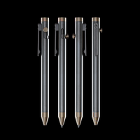 Bolt Action Pen v.03 stainless steel titanium mokume accent kit — 4 views