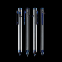 Bolt Action Pen v.03 stainless steel titanium ti damascus accent kit — 4 views