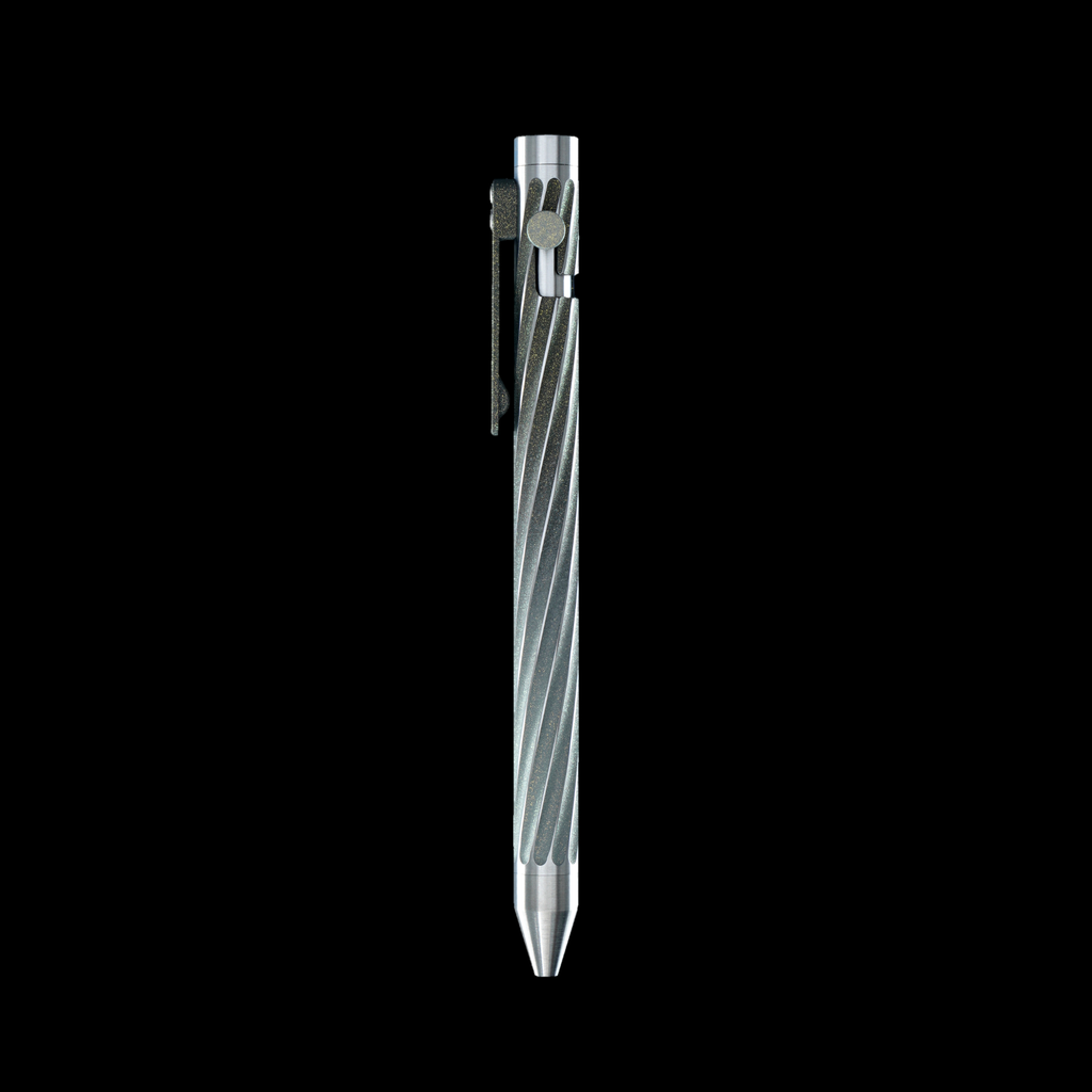 INVENTERY Bolt Action Pen v.03 Twister SE — Meteorite Cerakote on stainless, bolt deployed