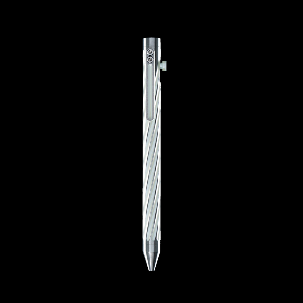 INVENTERY Bolt Action Pen v.03 Twister SE — Monterey Cerakote on stainless, rear view