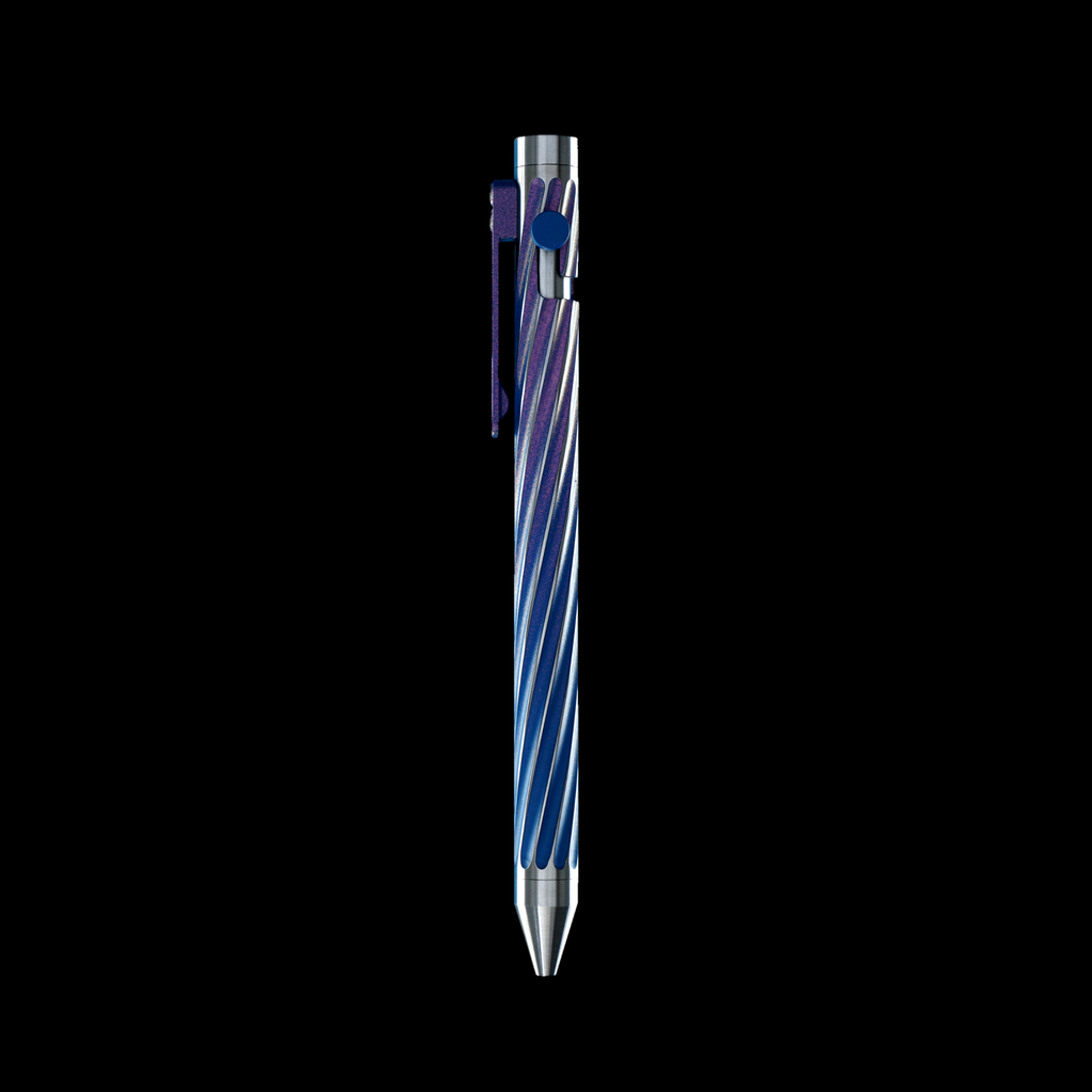 INVENTERY Bolt Action Pen v.03 Twister SE — Nebula Cerakote on stainless, bolt deployed