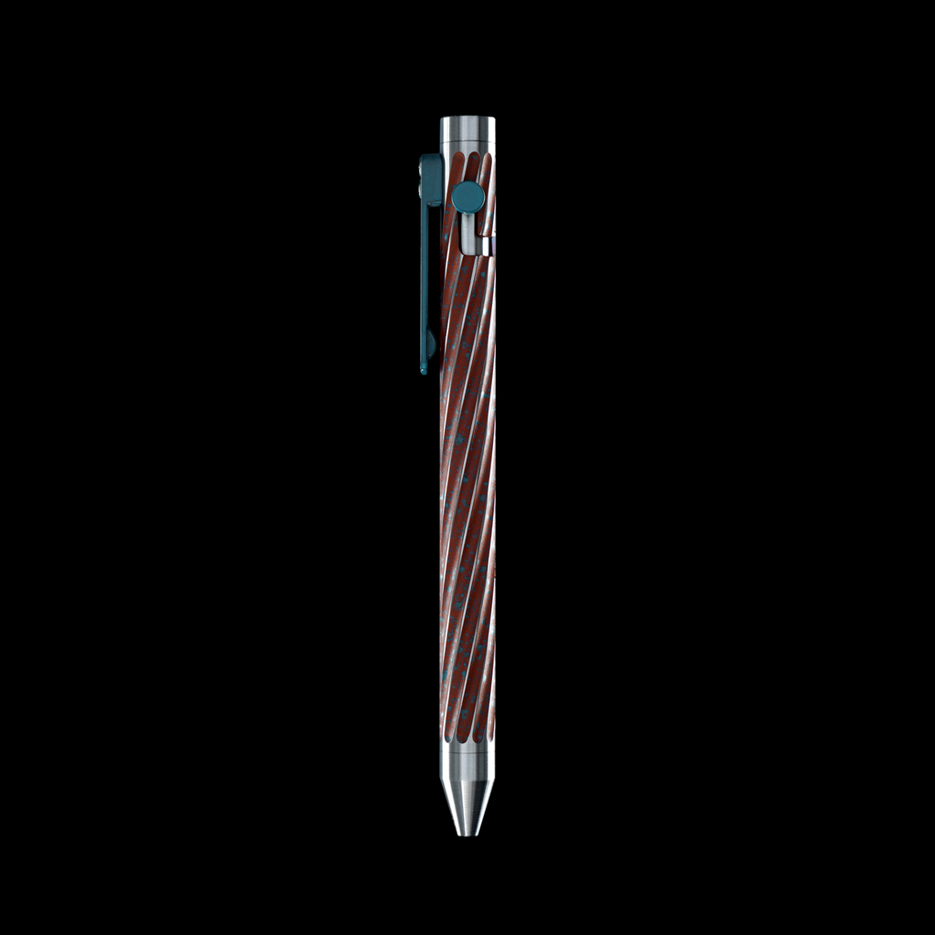 INVENTERY Bolt Action Pen v.03 Twister SE — Oxide Cerakote on stainless, bolt deployed