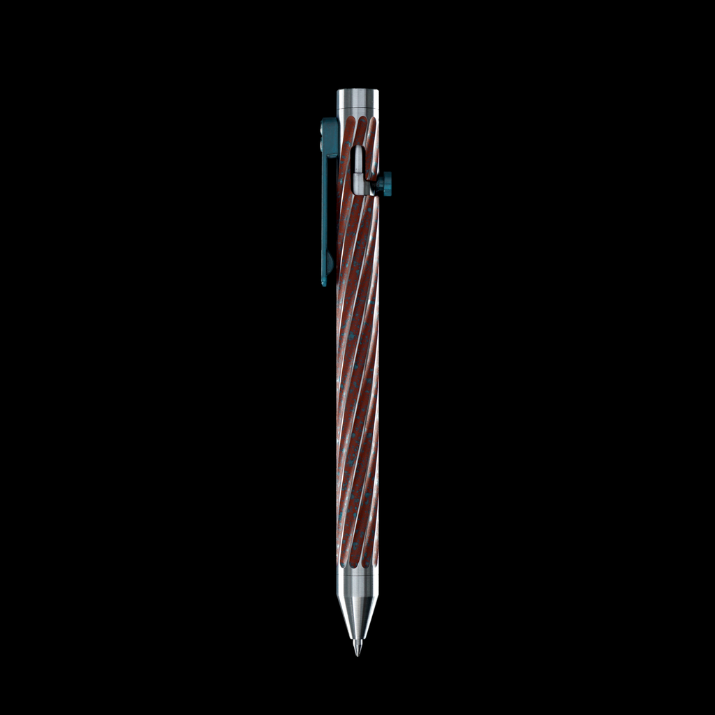 INVENTERY Bolt Action Pen v.03 Twister SE — Oxide Cerakote on stainless, bolt stowed