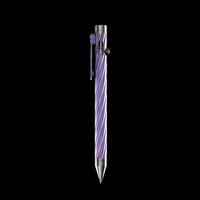 INVENTERY Bolt Action Pen v.03 Twister Ti SE · Purple anodized titanium, bolt deployed