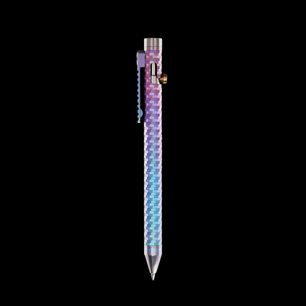 Bolt Action Pen v.03 Shop Series Edition 16 — Ti Reflector — Anodized Fade