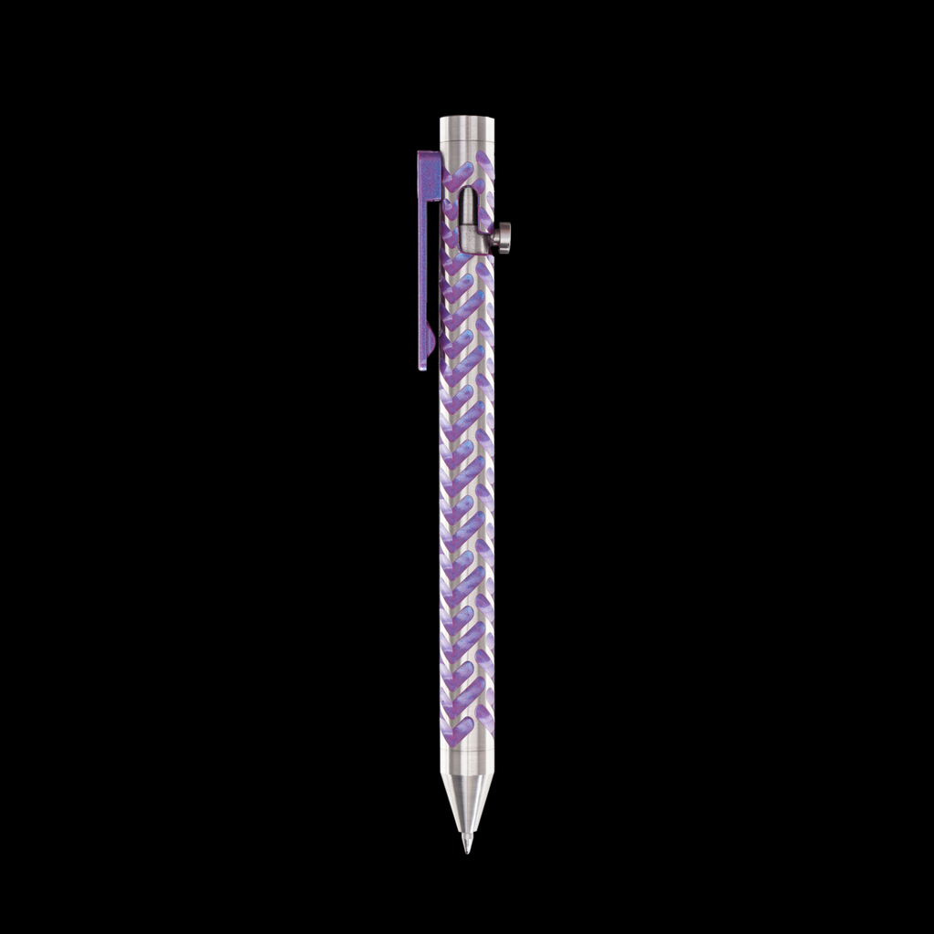Bolt Action Pen v.03 Shop Series Edition 17 — Purple FX Delta — Stainless
