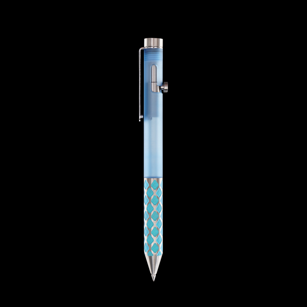 Bolt Action Pen v.03 Shop Series Edition 20 — Rit-Dyed Blue Polycarb