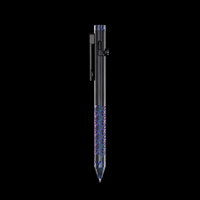 Bolt Action Pen v.03 Shop Series Edition 22 — Zirconium — Seigaiha / Blurple