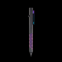 Bolt Action Pen v.03 Shop Series Edition 23 — Zirconium — Isotope Grip / Hot Pink