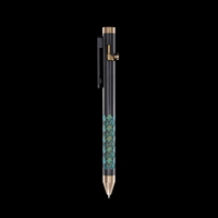 Bolt Action Pen v.03 Shop Series Edition 24 — Zirconium — Dragonscale / Green + Mokume